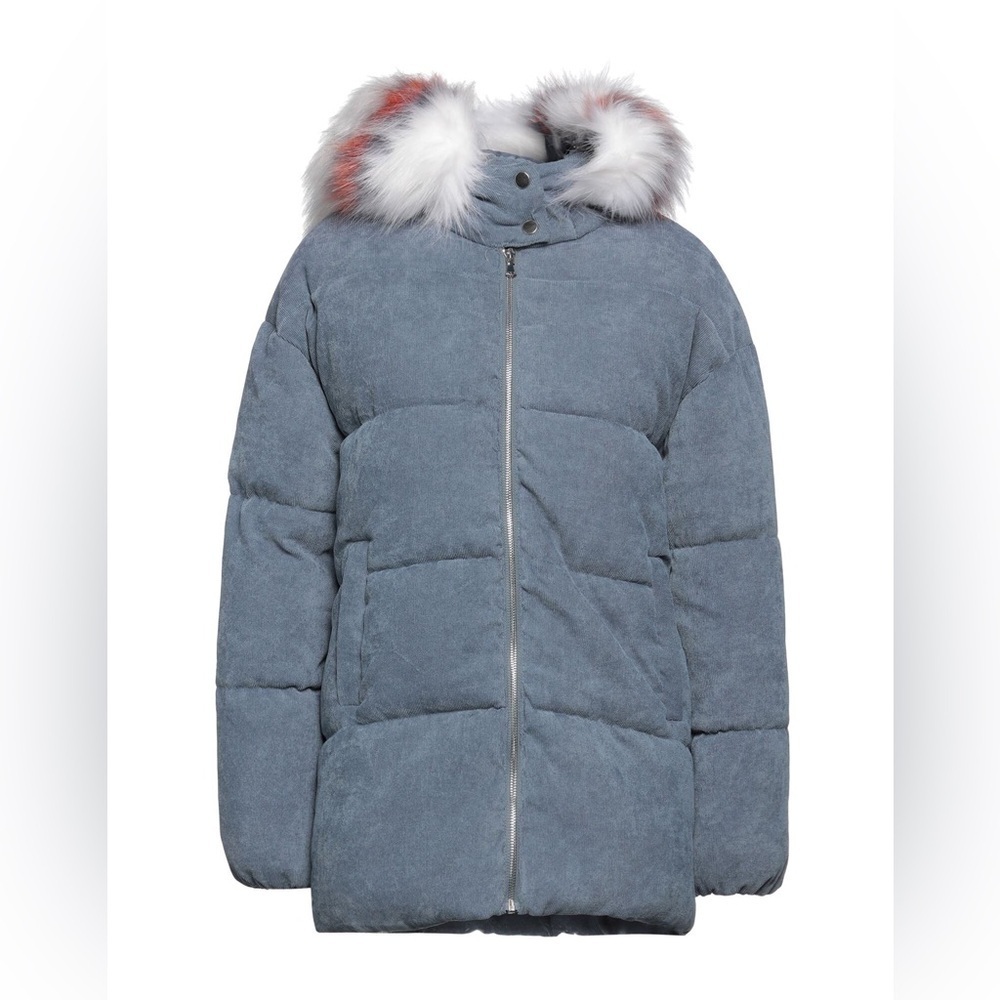 Like new - Molly Bracken suede puffer jacket